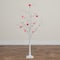 4ft. Pre-Lit Artificial Valentine's Day Twig Tree with 48 Heart Shaped LED Lights and Red Berries